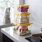 Storage Container - Multi Functional for Freshness Preservation PET Plastic Kitchen