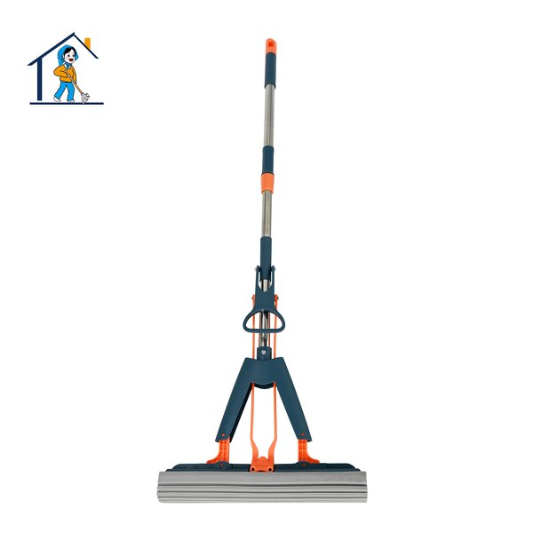 PVA Mop - 360 Foldable Sponge Self Cleaning Hand Free Floor Squeeze 33cm