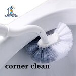 Toilet Brush - Long Handle Plastic TPR & PP Material for Bathroom Cleaning