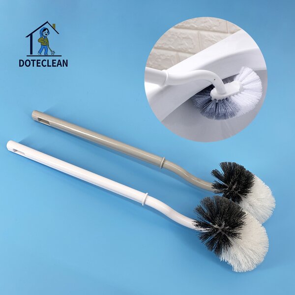 Toilet Brush - Long Handle Plastic TPR & PP Material for Bathroom Cleaning