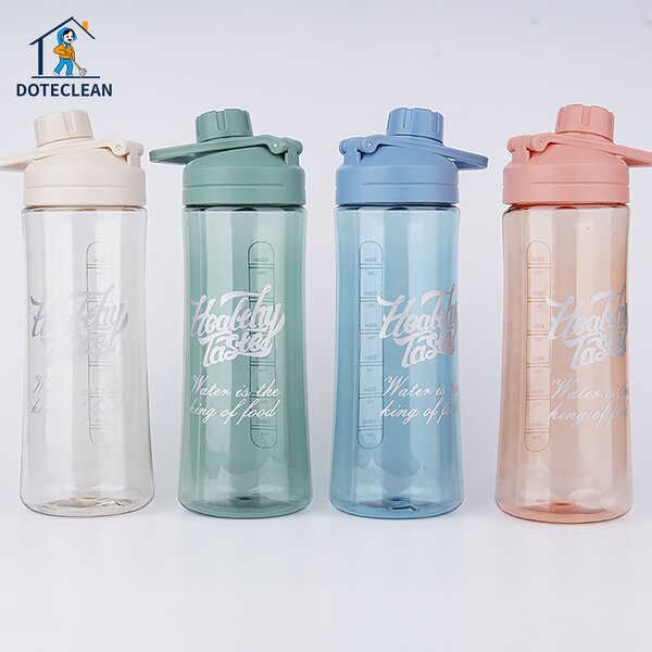 Sports Water Bottle - 600ml Portable Direct Drinking with Handle for Travel Camp