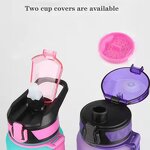 Sports Water Bottle - 1000ml Large Capacity Modern Design Color Gradient