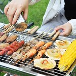 BBQ Grill - Outdoor Portable Folding Thicken Charcoal with Stainless Steel Mesh