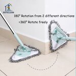 Window Cleaner - Triangle Telescopic Stainless Steel Floor House Ceiling Mop