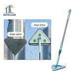 Window Cleaner - Triangle Telescopic Stainless Steel Floor House Ceiling Mop