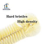 Baby Bottle Brush - 360 Degree Rotating Long Plastic Handle PET Bristles