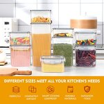 Storage Container - Minimalist Style Creative Kitchen Dry Food Nuts Fruit Transparent