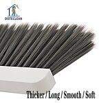 Broom Dustpan Set - Magnetic Suction Standing Stainless Steel Floor Cleaning PET