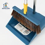 Dustpan & Brooms Set - 2025 New Wind Proof Plastic Upright Long Connected Handle