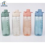Sports Water Bottle - 600ml Portable Direct Drinking with Handle for Travel Camp