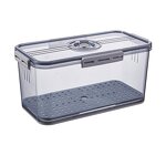 Storage Container - Airtight PET Plastic Rectangle Freezer Pantry Food Bins