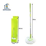 Flat Dust Mop - 360 Spin Stainless Steel Rod Hands-Free Triangle Home Cleaning
