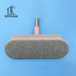 Window Wiper - Stainless Steel Handle Cleaning Cloth Squeegee with Rubber Blade