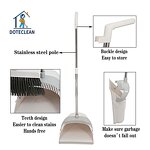 Broom Dustpan Set - Household Windproof Vertical Standing Design PET Material