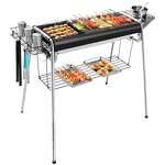 BBQ Grill - Stainless Steel Portable Outdoor Garden Folding Oven for Camping Party