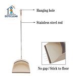 Broom and Dustpan Set - Durable PET Material with Comfortable Handle Sweeping Tooth