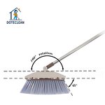 Broom and Dustpan Set - Durable PET Material with Comfortable Handle Sweeping Tooth