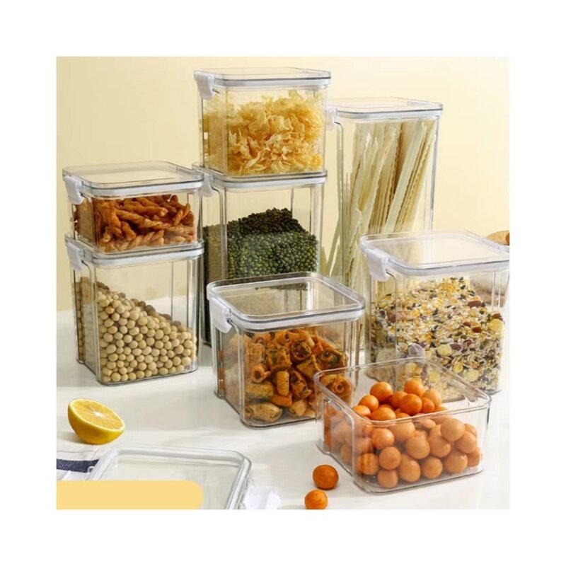 Plastic Jar Box - 2025 Hot-Selling Food Grade Transparent PET for Grains Cereals