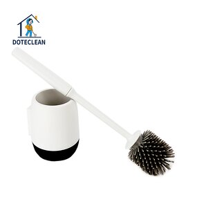 Toilet Brush - TPR Silicone round Scrub with Holder Soft Plastic 1pc/Inner Box