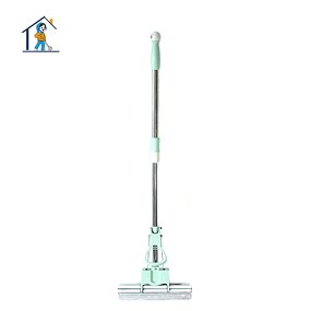 Floor Cleaner - Rolling and Self Squeezing Telescopic Handle Magic Sponge PVA Mop