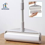 Floor Lint Rollers - Tear Type Detachable with Dust Proof Shell Longer Handle