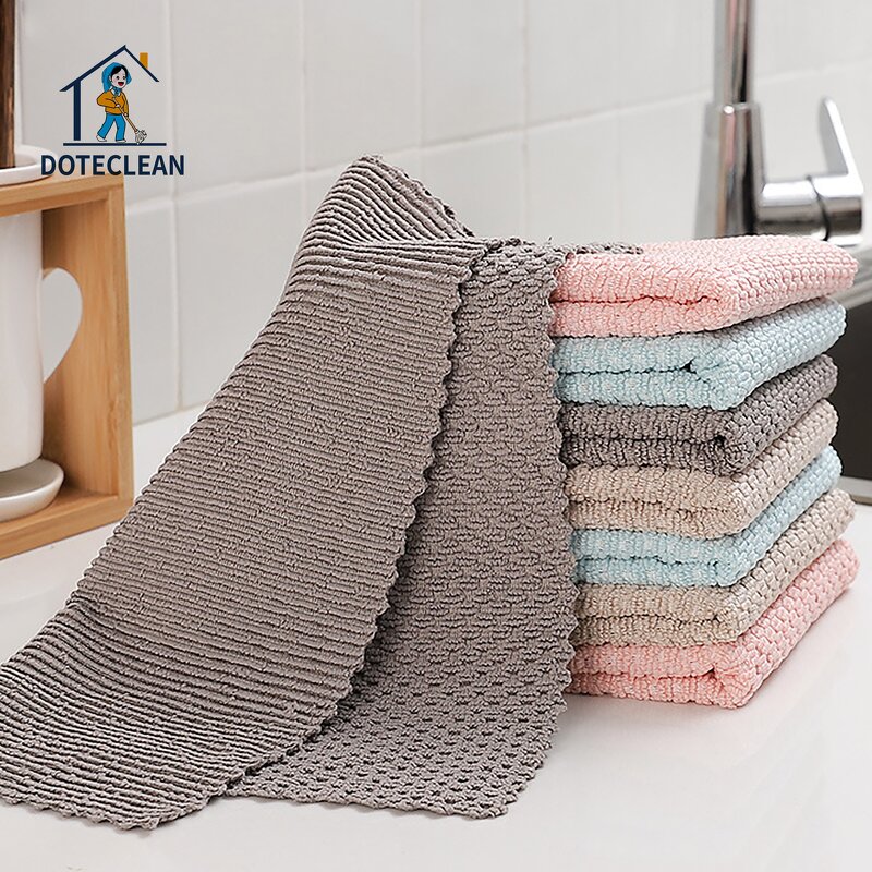 Microfiber Cleaning Cloth - Towel Household Wiping Rags for Dish Washing
