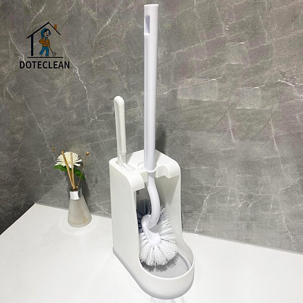 Toilet Brush Set - Long Handle Plastic Washing Cleaning Accessories