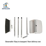 Broom & Dustpan Set - Windproof PET Material with Teeth Design and Folding