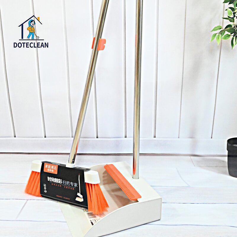 Broom and Dustpan Set - PET Material Household with Teeth Design