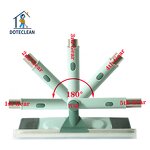 Window Cleaner - Double-sided Telescopic PP Squeegee Wiper Stainless Steel Handle