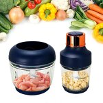 Electric Meat Grinder Manufacturer - 2.5L+0.6L Pure Copper Motor Glass Bowl for Vegetables Poultry