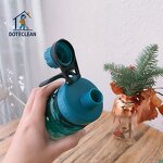 Sports Water Bottle - 600ml Clear Tritan BPA-Free Gym Drinking Mobile Phone Bracket