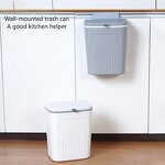 Wall Mounted Trash Can - PP Storage Bucket for Sink Cabinet Door Kitchen Bathroom