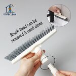 Floor Cleaning Brush - Long Connected Handle Bristle Wall Gap Dead Corners