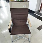 Beach Chair - Brown Fishing Chair 1pc/opp Bag Traditional Fabric+ Iron