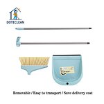 Broom and Dustpan Set - Sweeping Tooth Stick Stainless Steel Material