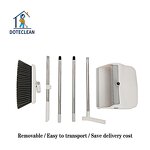 Broom Dustpan Set - Magnetic Suction Standing Stainless Steel Floor Cleaning PET