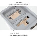 Flat Mop Bucket - Microfiber Scratch Squeeze Wet & Dry Self-Wash Magic Mop