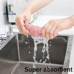 Microfiber Kitchen Cleaning Cloth - 30x30cm Lockstitch Border Cotton Polyester Polyamide