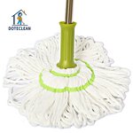 Flat Dust Mop - 360 Spin Stainless Steel Rod Hands-Free Triangle Home Cleaning