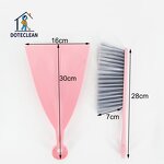 Broom and Dustpan Set - Plastic for Home Kitchen Table Cleaning PET Brush Head