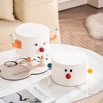 Garbage Bin - Press Type High Appearance Large Capacity Cartoon with Cover