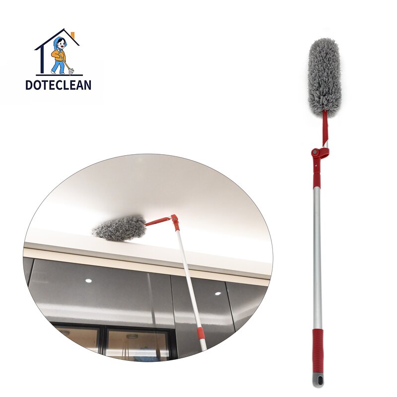 Microfiber Duster - Telescopic Swivel Detachable Flexible Washable Multipurpose