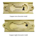 Asphalt Ductility Mold - Durable 8-shaped Brass Test Mold