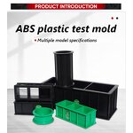 Lab Mortar Plastic Molds - ABS Plastic 40x40x160mm Cube Three Gang Test 50pcs/box