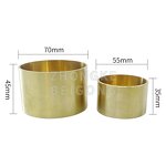 Asphalt Penetration Container - Copper Dish Trial Mold Circular