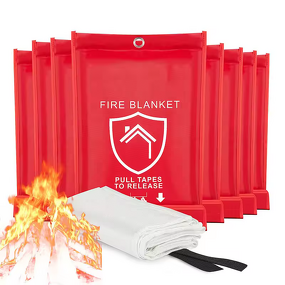 Fire Blanket - 1m X 1m Home Fiberglass Kitchen Suppression