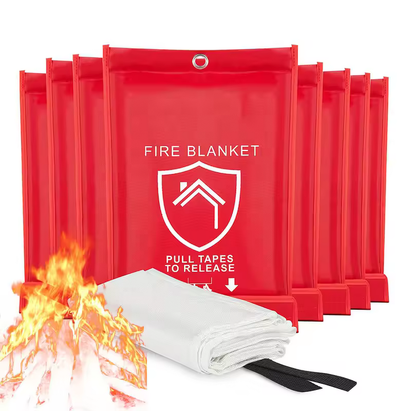 Fire Blanket - 1m X 1m Home Fiberglass Kitchen Suppression