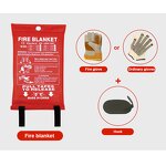 Fire Blanket - 430GSM Fiberglass 1.2m En1869 for Kitchen