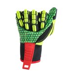 Oil Field Drill Gloves - Leather TPR Impact Hand Anti Cut Resistant